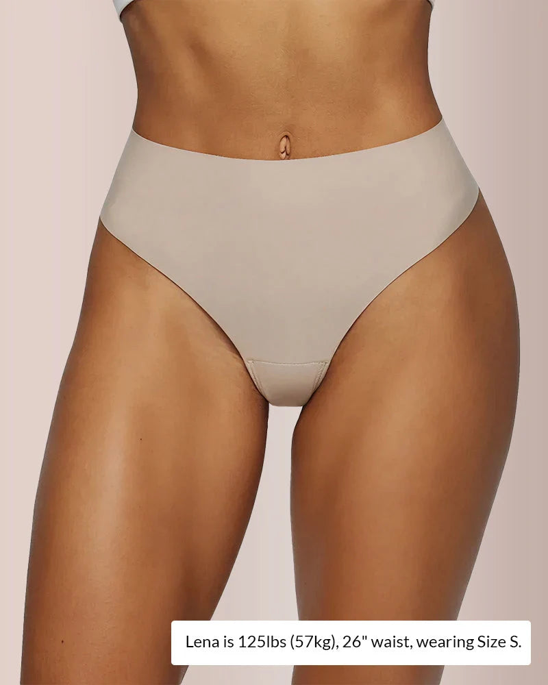 Seamless No-Show High-Cut Bikini Brief
