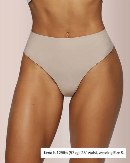 Seamless No-Show High-Cut Bikini Brief