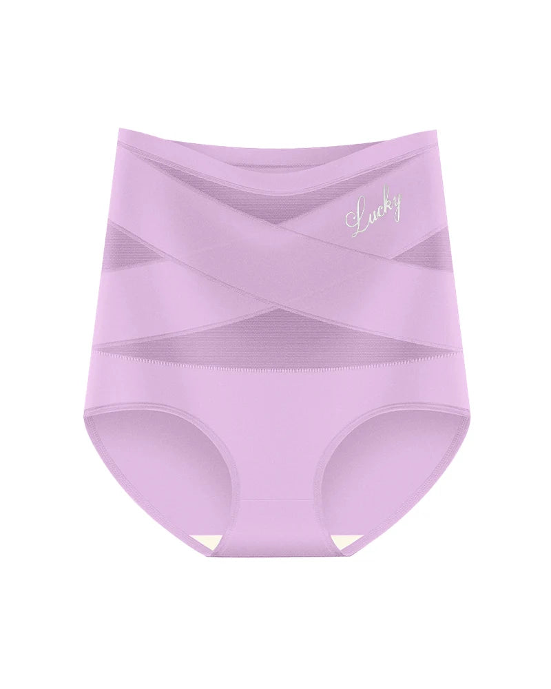 Crossover High-Waist Tummy Control Panties