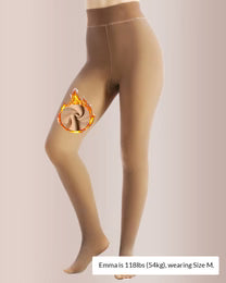 Curvvvy™ Opaque Fleece Lined Sculpting Tights