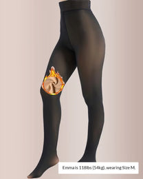 Curvvvy™ Opaque Fleece Lined Sculpting Tights
