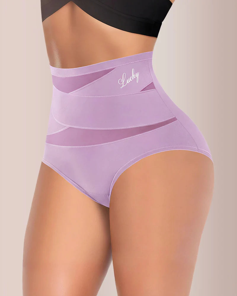 Crossover High-Waist Tummy Control Panties