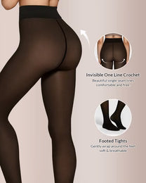 Curvvvy™ Opaque Fleece Lined Sculpting Tights