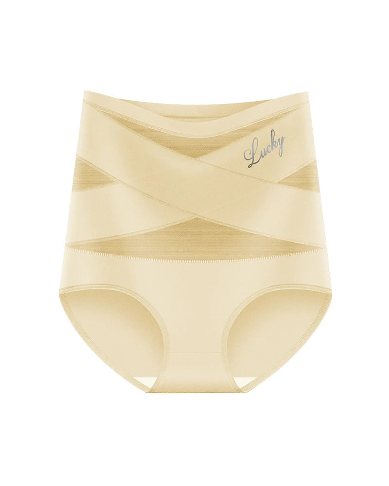 Crossover High-Waist Tummy Control Panties