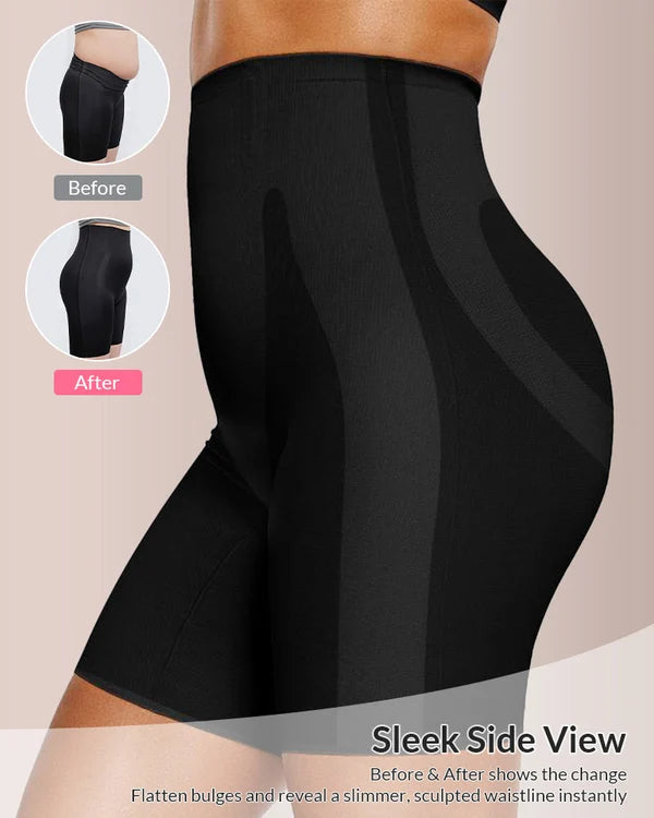 CurveFlex High-Waisted Seamless Shaper Shorts