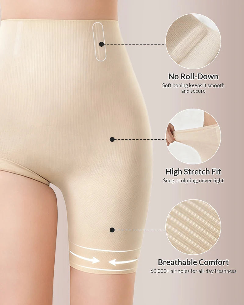 CurveFlex High-Waisted Seamless Shaper Shorts