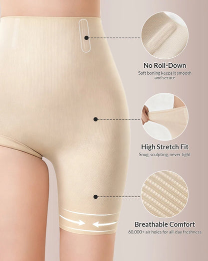 CurveFlex High-Waisted Seamless Shaper Shorts