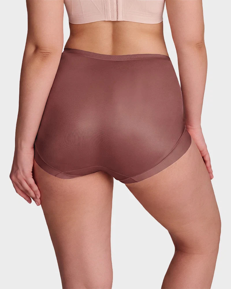 High-Waist Cross Compression Shaping Panties （6 Pack）