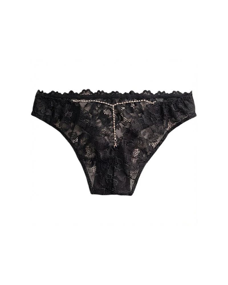 Women’s Butterfly Lace V-String Thong Panty