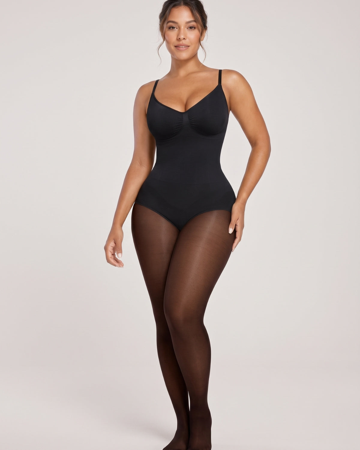 Fleece-Lined Sculpting Bodysuit Tights