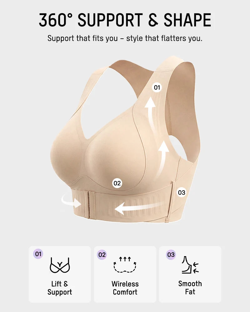 Posture Support Wireless Sports Bra