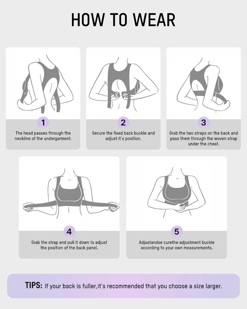 Posture Support Wireless Sports Bra