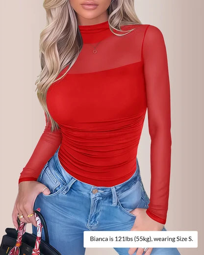 Curvvvy™ CurveFlex - Turtle Neck Long Sleeve Shapewear