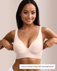 Deep V Lift Seamless Wireless Jelly Bra