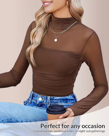 Curvvvy™ CurveFlex - Turtle Neck Long Sleeve Shapewear