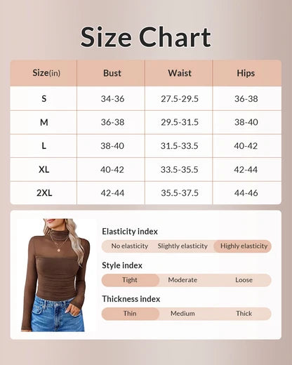 Curvvvy™ CurveFlex - Turtle Neck Long Sleeve Shapewear