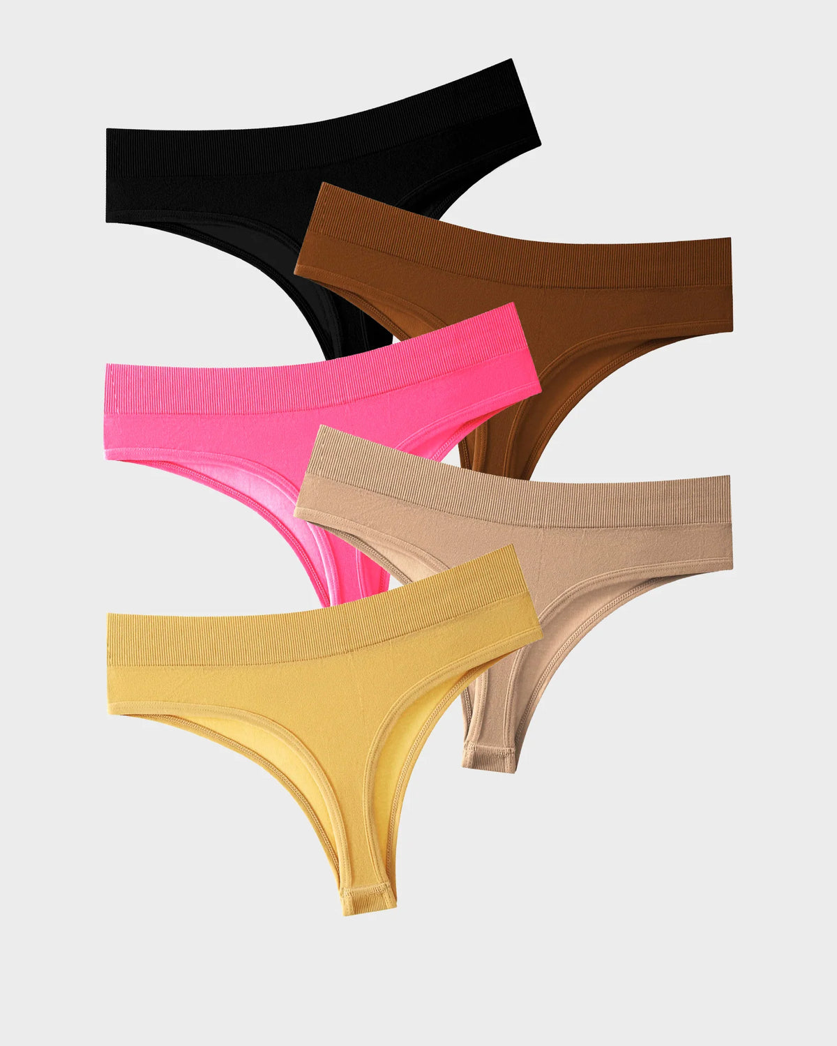Everyday Seamless Thong Panties – 9 Pack