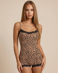 Leopard Lace Cami Bodysuit