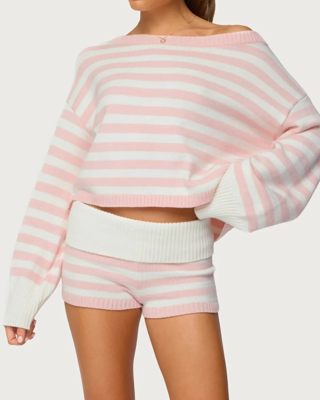 Striped Oversized Knit Sweater