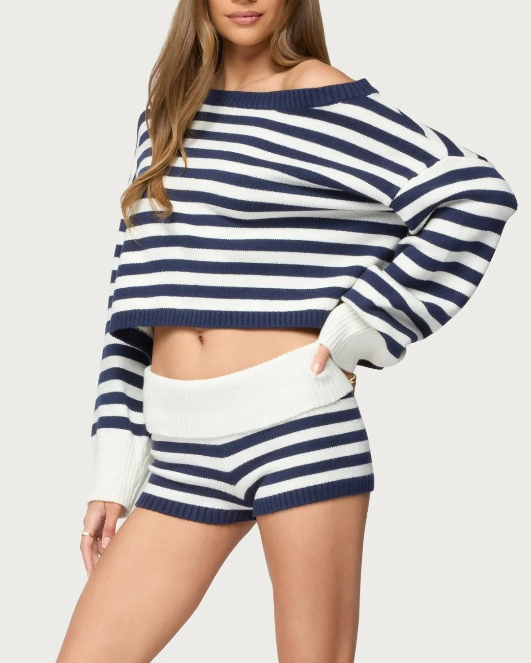 Striped Oversized Knit Sweater