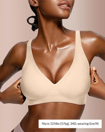 Curvvvy™ Deep V Lift Seamless Jelly Bra