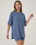 Casual Oversized 2-Piece Split Hem Lounge Set