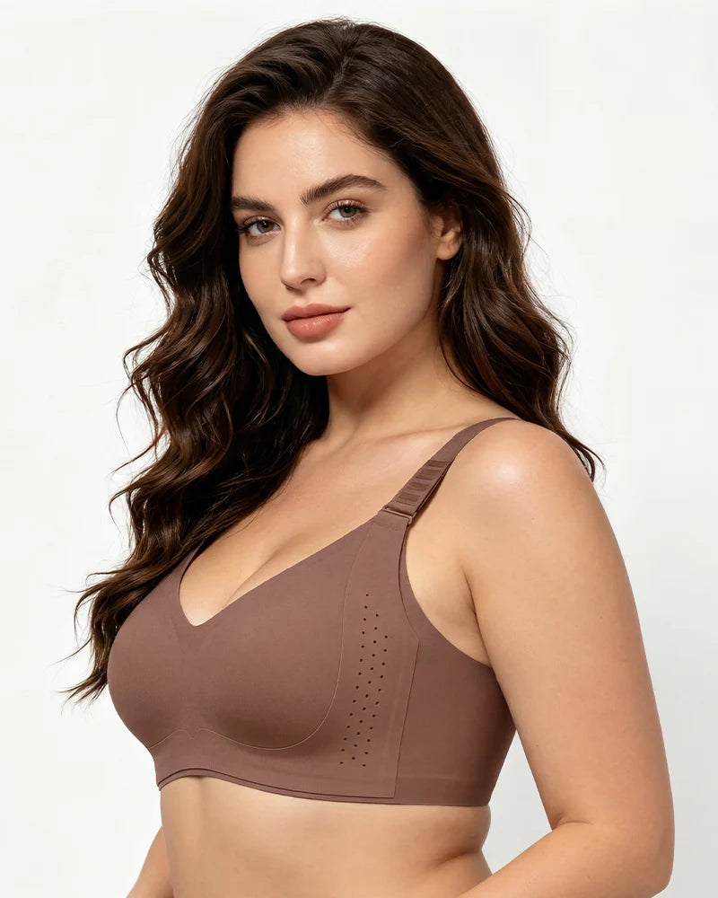 Piano Clasp™ V-Neck Wireless Minimizer Bra
