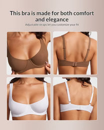 Curvvvy™ Underwire Support Seamless Balconette Bra
