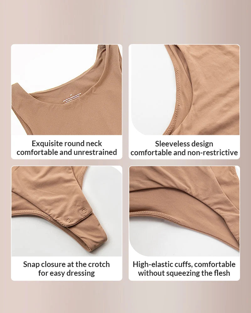 Seamless Crew Neck Sculpting Bodysuit Shapewear