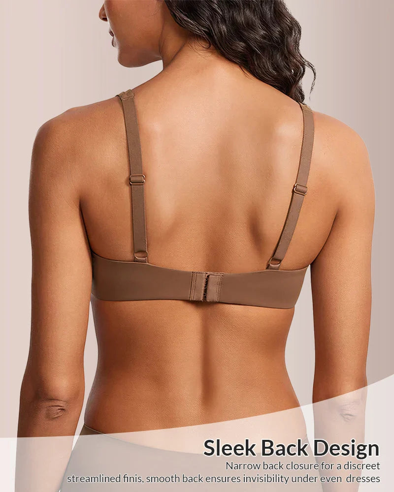 Seamless Underwire Lift & Support Balconette Bra
