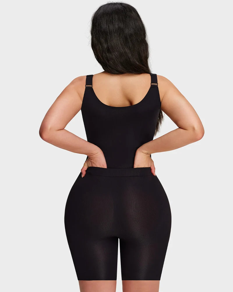 Zip-Front Tummy Control Shapewear Bodysui