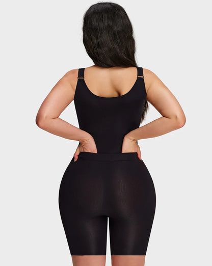 Zip-Front Tummy Control Shapewear Bodysui