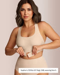 Curvvvy™ Front Closure Cross-Back Wireless Back-Support Bra