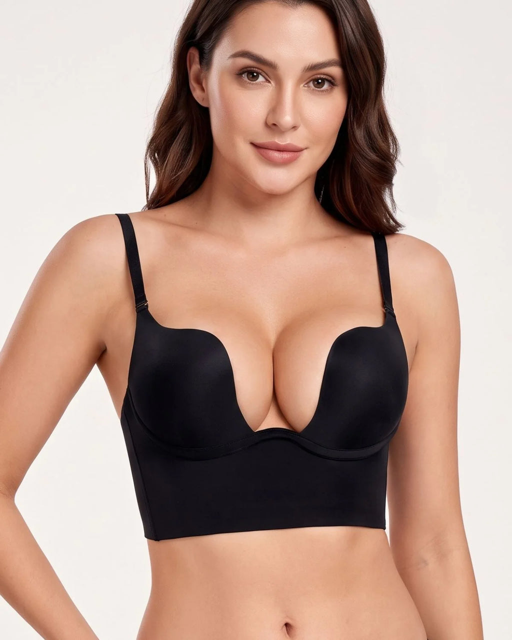 Low-Back Plunge Push-Up Bra