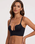 Low-Back Plunge Push-Up Bra