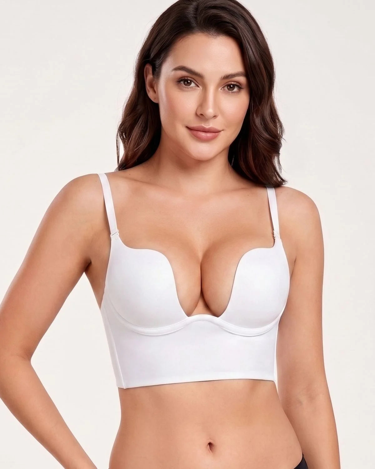 Low-Back Plunge Push-Up Bra