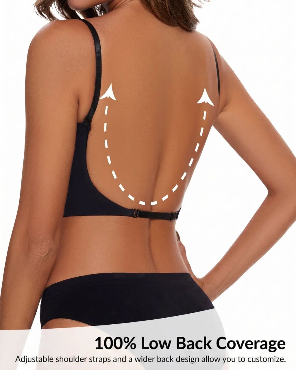Low-Back Plunge Push-Up Bra
