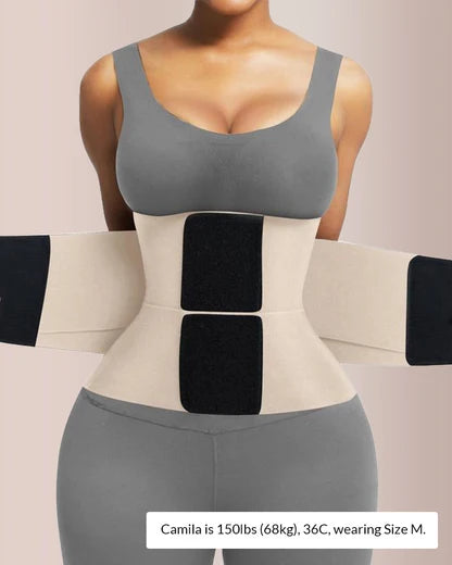 Curvvvy™ CurveFlex – Triple Wrap Adjustable Waist Trainer Belt