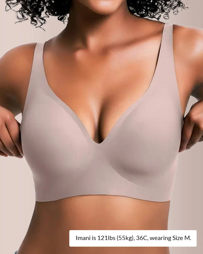 Deep V Wireless Lift Bra – Seamless & Supportive