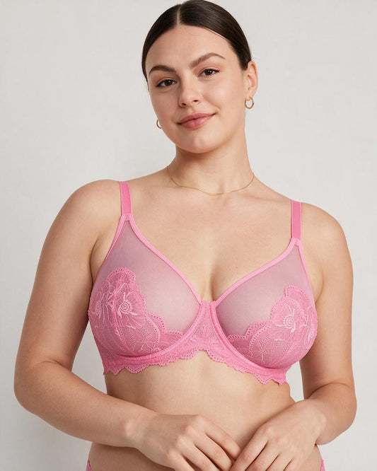 Sculpt & Support Full Coverage Lace Minimizer Bra