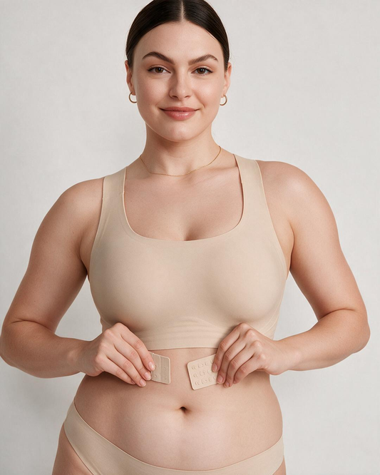 Front Closure Cross-Back Wireless Support Bra