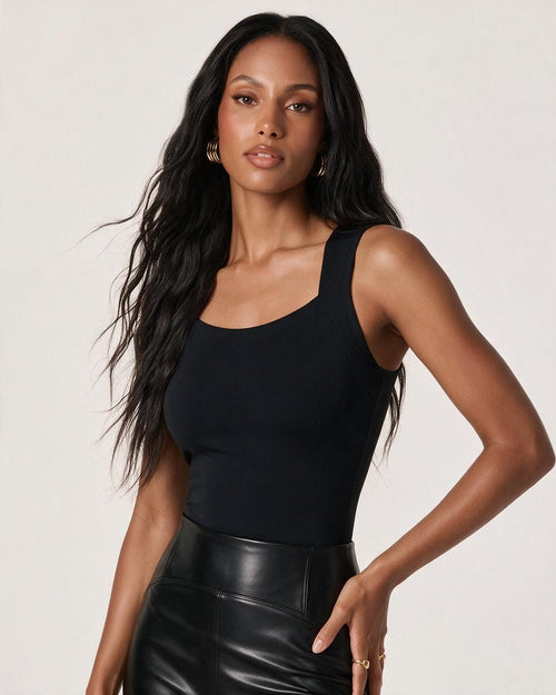 U-Neck Built-In Bra Shaping Tank Top