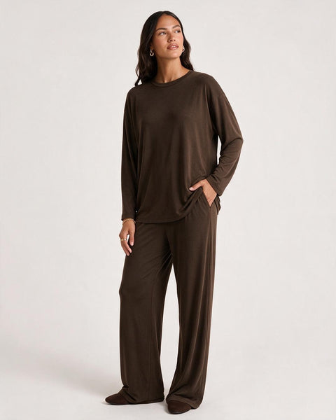 Soft Modal Long Sleeve Pajama Set