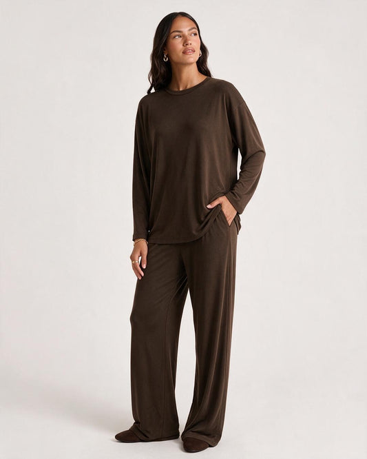 Soft Modal Long Sleeve Pajama Set