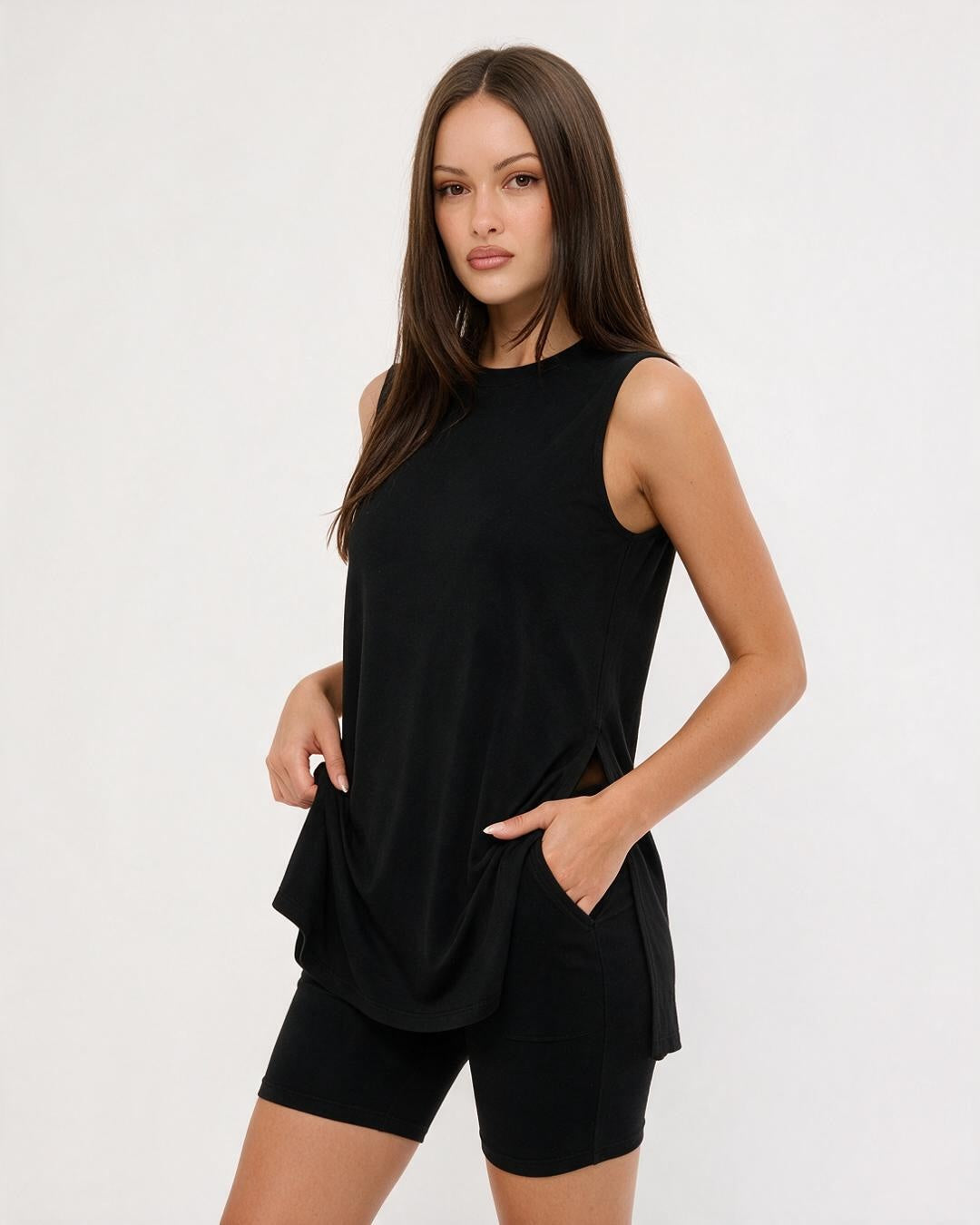 Everyday Escape Sleeveless Two-Piece Lounge Set