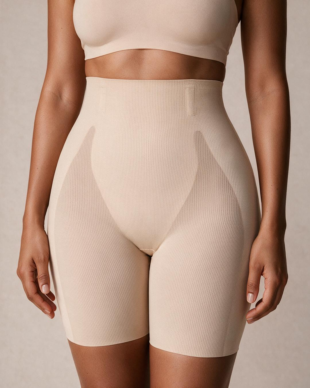 CurveFlex High-Waisted Seamless Shaper Shorts