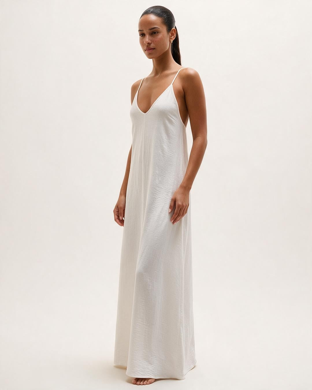 Backless Spaghetti Strap Maxi Dress